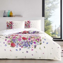 Taç Çift Kişilik Ranforce Nevresim Takımı Holmes Kırmızı