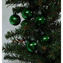 Arminow 4 cm Parlak Yeşil Renk Yılbaşı Ağaç Süsleme Topları 6'lı Paket - YIL055