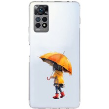 Zeyno Xiaomi Redmi Note 12 Pro 4g Uyumlu Sarı Şemsiyeli Kız  Desenli Silikon Kılıf