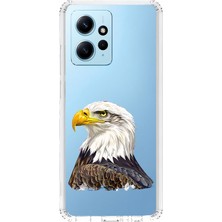 Zeyno Xiaomi Redmi Note 12 4g Uyumlu Kartal Gücü  Desenli Silikon Kılıf
