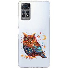 Zeyno Xiaomi Redmi Note 11 Pro 4g Uyumlu Yıldızlı Baykuş  Desenli Silikon Kılıf