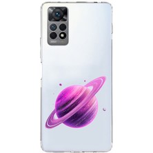 Zeyno Xiaomi Redmi Note 12 Pro 4g Uyumlu Mor Gezegen  Desenli Silikon Kılıf