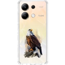 Zeyno Xiaomi Redmi Note 13 4g Uyumlu Asil Kartal Gücü  Desenli Silikon Kılıf