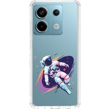 Zeyno Xiaomi Redmi Note 13 Pro 5g Uyumlu Uzay Gezgini  Desenli Silikon Kılıf