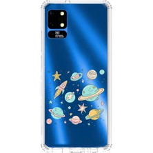 Zeyno Reeder S19 Max Uyumlu Renkli Gezegenler  Desenli Silikon Kılıf