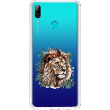 Zeyno Huawei P Smart 2019 Uyumlu Yüce Aslan  Desenli Silikon Kılıf