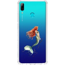 Zeyno Huawei P Smart 2019 Uyumlu Deniz Kızı  Desenli Silikon Kılıf
