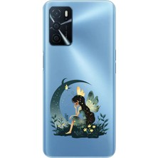 Zeyno Oppo A16 Uyumlu Ay Perisi  Desenli Silikon Kılıf