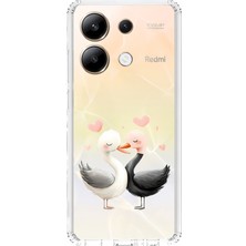 Zeyno Xiaomi Redmi Note 13 4g Uyumlu Aşık Kuğular  Desenli Silikon Kılıf