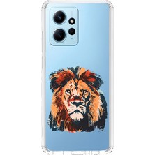 Zeyno Xiaomi Redmi Note 12 4g Uyumlu Asil Aslan Gücü  Desenli Silikon Kılıf