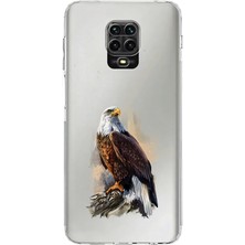 Zeyno Xiaomi Redmi Note 9 Pro Uyumlu Asil Kartal Gücü  Desenli Silikon Kılıf