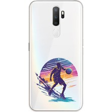 Zeyno Oppo A9 2020 Uyumlu Basketçi Adam  Desenli Silikon Kılıf