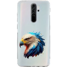 Zeyno Xiaomi Redmi Note 8 Pro Uyumlu Kartal Gücü  Desenli Silikon Kılıf