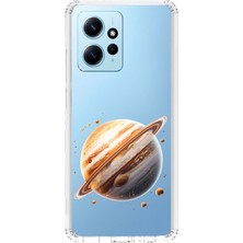 Zeyno Xiaomi Redmi Note 12 4g Uyumlu Jüpiter Gezegeni  Desenli Silikon Kılıf