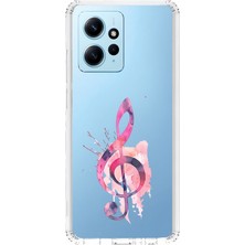 Zeyno Xiaomi Redmi Note 12 4g Uyumlu Müzik Notası  Desenli Silikon Kılıf