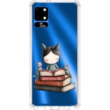 Zeyno Reeder S19 Max Uyumlu Kitap Sever Küçük Kız  Desenli Silikon Kılıf