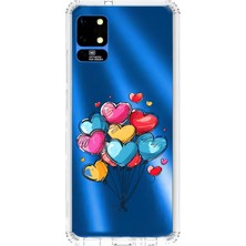 Zeyno Reeder S19 Max Uyumlu Kalpli Balonlar  Desenli Silikon Kılıf
