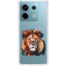 Zeyno Xiaomi Redmi Note 13 Pro 5g Uyumlu Asil Aslan Gücü  Desenli Silikon Kılıf