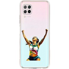 Zeyno Huawei P40 Lite Uyumlu Sporcu Kadın  Desenli Silikon Kılıf