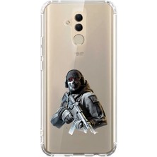 Zeyno Huawei Mate 20 Lite Uyumlu Asker Figürü  Desenli Silikon Kılıf