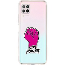 Zeyno Huawei P40 Lite Uyumlu Girl Power  Desenli Silikon Kılıf