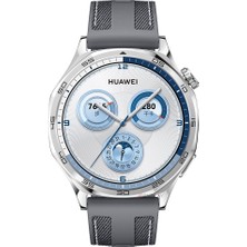Sneezy Huawei Watch Gt5 Pro 46MM ile Uyumlu Metal Tokalı Dikiş Detaylı Şık Dokuma Silikon Kordon