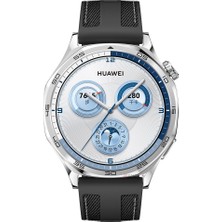 Sneezy Huawei Watch Gt5 Pro 46MM ile Uyumlu Metal Tokalı Dikiş Detaylı Şık Dokuma Silikon Kordon