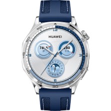 Sneezy Huawei Watch Gt5 Pro 46MM ile Uyumlu Metal Tokalı Dikiş Detaylı Şık Dokuma Silikon Kordon