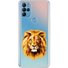 Zeyno General Mobile Gm 21 Pro Uyumlu Altın Aslan  Desenli Silikon Kılıf