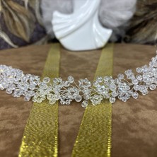 Gold Moda Kristalli Gelin Saç Aksesuarı