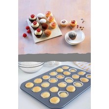 Berdina Home Muffin Kalıbı 24'Lü Cupcake Kapsülü Fırın Mini Kek Browni Kekstra Kurabiye Kalıbı Muffin Baking Pan