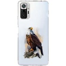 Zeyno Xiaomi Redmi Note 10 Pro Uyumlu Asil Kartal Gücü  Desenli Silikon Kılıf