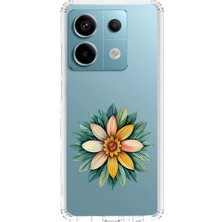 Zeyno Xiaomi Redmi Note 13 Pro 5g Uyumlu Çiçek Mandala  Desenli Silikon Kılıf