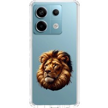 Zeyno Xiaomi Redmi Note 13 Pro 5g Uyumlu Aslan Gücü  Desenli Silikon Kılıf