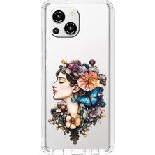 Zeyno Reeder S23 Pro Max Uyumlu Çiçekli Kadın  Desenli Silikon Kılıf