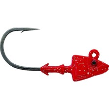 Mustad SD824 Shad Red Iğne No: 3-0 10G Jighead 3 Adet