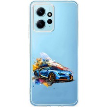 Zeyno Xiaomi Redmi 12 Uyumlu Spor Araba  Desenli Silikon Kılıf