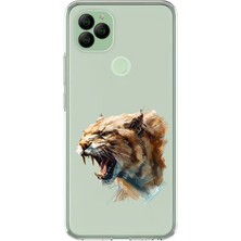 Zeyno General Mobile GM22 Uyumlu Aslan Kükreyişi  Desenli Silikon Kılıf