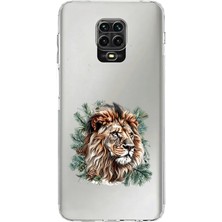 Zeyno Xiaomi Redmi Note 9 Pro Uyumlu Yüce Aslan  Desenli Silikon Kılıf