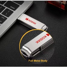 Kodak X203 450Mbs Yüksek Hızlı 256Gb.Type-C ve Usb 3.2 Type-C Girişli Tüm Cihazlara İphone 15/16 Serisine Uygun ve İphone Dönüştürücü Hediye Otg Flash Bellek Çift Giriş Metal Sağlam Orjinal