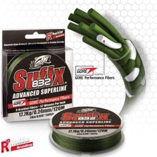 Sufix 832 Advanced 0.48 mm 250M Low-Vis Green 8 Kat Ip Misina 45KG Çeker