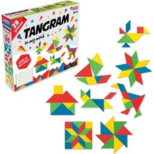 28 Parça,kutulu,tangram Zeka Oyunu,ahşap Tangram,tangram Zeka Geliştirici Oyun