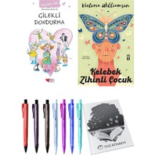 Kelebek Zihinli Çocuk ve Çilekli Dondurma 2'li Set - Kalem