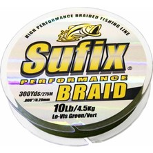 Sufix Performance Braid 0.18 mm 135M Low-Vis Green Ip Misina 12.2kg Çeker