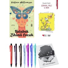 Zürafa, Peli ve Ben ve Kelebek Zihinli Çocuk 2'li Set - Kalem