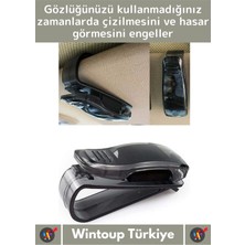 Premium Yüksek Kaliteli Araç Içi Güneşlik Gözlük Ruhsat Kartvizit Tutacağı Klips 3 Adet