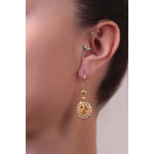 Çelikoğlu Kuyumculuk 8 Ayar Altın Tu gralı Küpe 4,41 gr