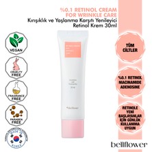 Bellflower %0,1 Retinol ve Niacinamide Içeren Yaşlanma Karşıtı Yenileyici Retinol Krem 30ML