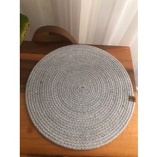 6 Adet Gri Amerikan Servis Runner Supla Sunum Çeyiz Takımı