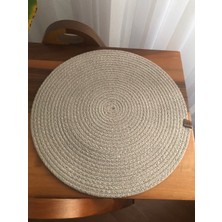 6 Adet Bej Amerikan Servis Runner Supla Sunum Çeyiz Takımı